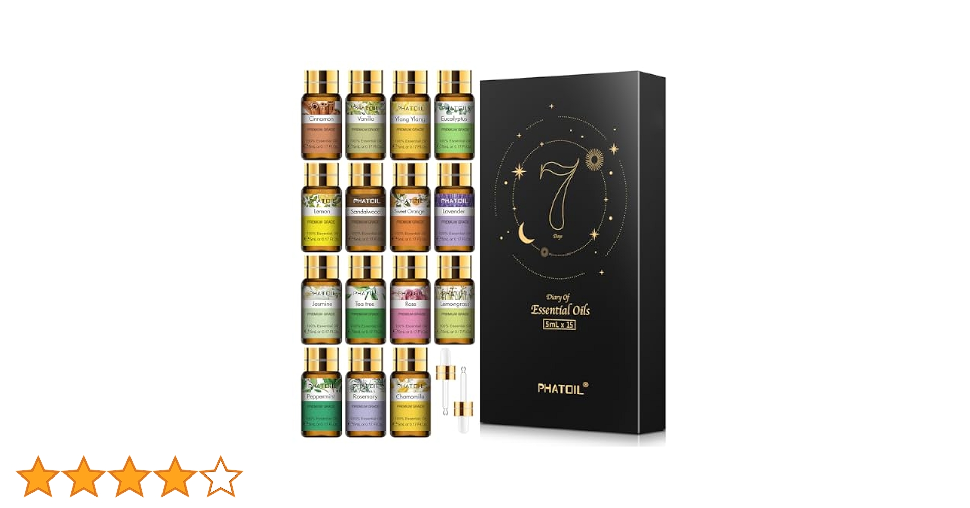 Amazon | PHATOIL エッセンシャルオイルセット 5ml×15本セット